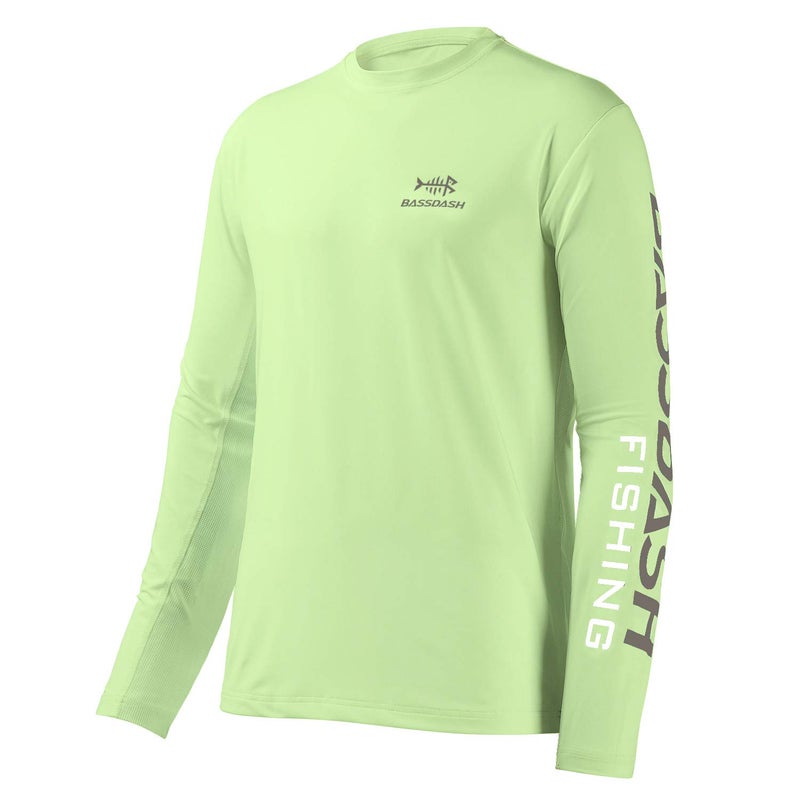 BASSDASH Fishing T Shirts for Men UV Sun Protection UPF 50+ Long Sleeve Tee T-Shirt - Image 1